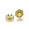 Grade A Brass Rhinestone Spacer Beads RSB160NF-02G-3