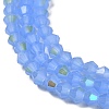 Imitation Jade Electroplate Glass Beads Strands EGLA-A039-J4mm-L04-3