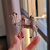 Camel Shape Alloy Rhinestone Brooches PW-WGB6D4F-02-1