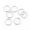 Tarnish Resistant 304 Stainless Steel Open Jump Rings STAS-J013-10xx1.2mm-01-1
