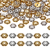 240Pcs 2 Colors Alloy Bead Caps TIBE-LP0001-19-1