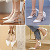 2 Sets 2 Styles Plastic Imitation Pearl Beaded Shoelace Bands FIND-GF0007-06B-5