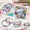 245Pcs 7 Colors Transparent Crackle Glass Beads EGLA-PA0001-42-7