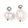 Natural Baroque Keshi Pearl Cultured Freshwater Pearl Pendants PEAR-Q013-01C-4