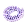 Anti-Tarnish Electroplate Glass Beads Strands EGLA-ZX010-6mm-08-4