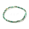 3.5MM Natural Emerald Quartz Round Beads Stretch Bracelet for Women BJEW-JB07413-1