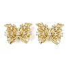 Brass Micro Pave Clear Cubic Zirconia Beads KK-D109-05A-G-1