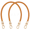 Two Tone Braided Round PU Leather Bag Straps DIY-WH0816-091B-KCG-1