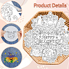 4 Sheets 11.6x8.2 Inch Stick and Stitch Embroidery Patterns DIY-WH0455-224-4