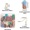 DIY Dangle Rectangle Earring Making Kits DIY-OC0006-08-2