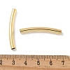 Brass Curved Tube Beads KK-H503-04G-03-3