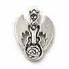 Tibetan Style Alloy Pendant Rhinestone Settings FIND-G046-04AS-2