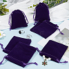 Velvet Jewelry Drawstring Gift Bags ABAG-BBC0001-10B-04-4
