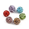 Polymer Clay Rhinestone Beads RB-H284-6MM-Half-M-5