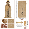 12Pcs Rectangle Jute Cheers Wine Drawstring Storage Bags FIND-WH0427-15A-2