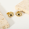 Vintage Evil Eye Stainless Steel Stud Earrings GK8780-1