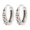 316 Surgical Stainless Steel Hoop Earrings EJEW-D096-05F-AS-1