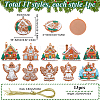 1Set Christmas Plastic Pendants DIY-SC0026-46B-2