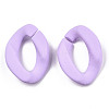 Opaque Spray Painted Acrylic Linking Rings OACR-S036-001A-I15-2