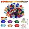 80Pcs 8 Colors Epoxy Resin European Beads RPDL-YW0001-16-3