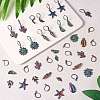 DIY Drop Earring Making Finding Kits DIY-SZ0008-28-4