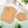 Square Kraft Paper Jewelry Storage Boxes CON-TAC0001-04A-6