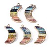 Rainbow Color Natural Imperial Jasper Pendants G-S359-330-1