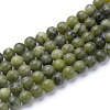 Natural Xinyi Jade/Chinese Southern Jade Beads Strands G-T055-6mm-15-1