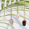 Fingerinspire 12Pcs Natural Gemstone Pendants FIND-FG0001-60-4