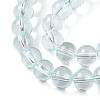 Baking Paint Transparent Glass Beads Strands DGLA-N006-8mm-07-3