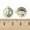 Brass Micro Pave Clear Cubic Zirconia Pendants KK-L211-017G-02-3