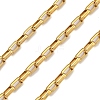 Ion Plating(IP) 304 Stainless Steel Rectangle Link Chains CHS-G038-03G-1