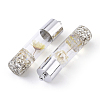 Transparent Glass Bottle Pendants GLAA-T001-05H-2