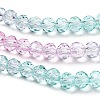 Transparent Painted Glass Beads Strands X1-DGLA-A034-T4mm-A10-4