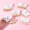 6Sets 6 Styles Alloy & Rhinestone Earring Sets for Women EJEW-FS0001-26-8