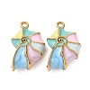304 Stainless Steel Enamel Pendants X-STAS-N114-11G-01-1