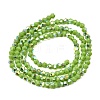 AB Color Plated Opaque Glass Beads Strands GLAA-G127-02L-2