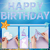 Birthday Decoration Paper Flag Banners HJEW-WH0042-86-4