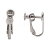 Tarnish Resistant 304 Stainless Steel Clip-on Earring Settings STAS-Q227-01-2