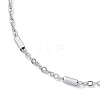 Non-Tarnish 304 Stainless Steel Satellite Chain Bracelets for Men Women STAS-B039-12P-2