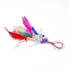 DIY Diamond Painting Hanging Woven Net/Web with Feather Pendant Kits DIY-I084-07-5