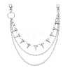 Aluminum & Alloy Spike Rivets 3 Layer Trousers Chains WGE957A-01-4