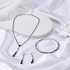1 Set Alloy & Rhinestone Teardrop Jewelry Set SJEW-LP0001-03-3