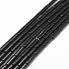 Natural Black Onyx Beads Strands X-G-P161-38-13x4mm-1