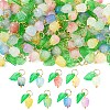 90Pcs 9 Colors Acrylic Charms PALLOY-YW00152-1