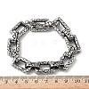 304 Stainless Steel Link Chain Bracelets for Men Women BJEW-D385-05AS-5