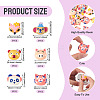 30Pcs 6 Styles Animal Theme Opaque Resin Cabochos RESI-TA0005-21-4
