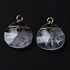 Natural Quartz Crystal Pendants G-Q998-030-2