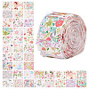 Flower Pattern Cotton Fabrics DIY-WH0588-11A-1