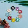 120Pcs 12 Colors Golden Plated Alloy Charms sgENAM-SZ0001-64N-5